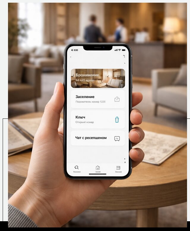 Мобильное приложение для гостей отеля в Иванове, управление сервисом